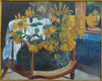 Sunflowers in an Armchair II by Paul Gauguin